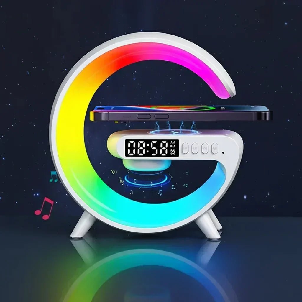 Chargeur sans fil multifonction test-high tech pour smartphone, écouteurs et montre avec chargement Qi simultané.