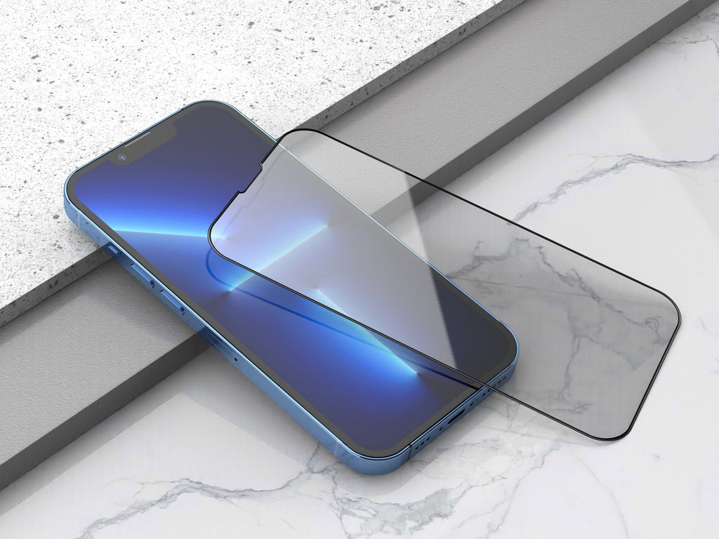Protection d'écran en verre trempé Techancy KU1500 pour iPhone 12/12 Pro, film de 0,33 mm, compatible et résistant aux rayures.